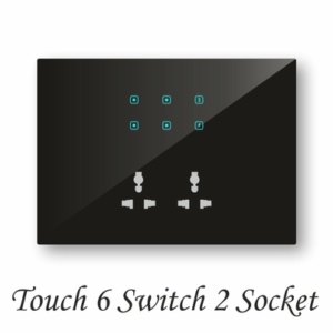 Touch 6 Switch 2 Socket