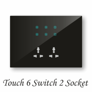 Touch 6 Switch 2 Socket