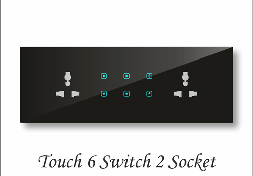 Touch 6 Switch 2 Socket