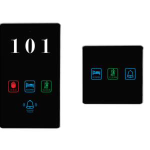 Hotel Automation. Lobby panel & Room panel-black