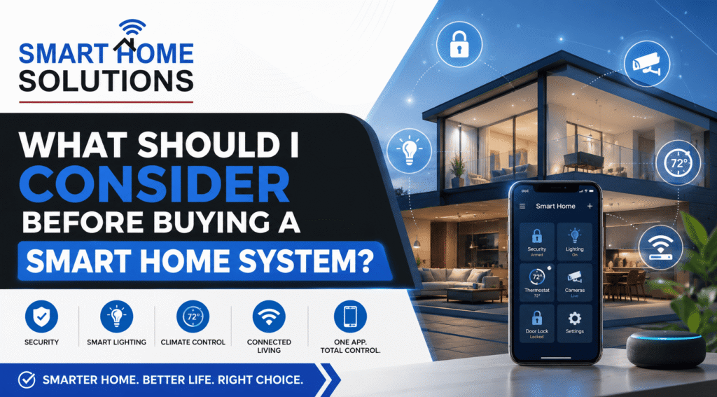 What Should I Consider Before Buying a Smart Home System?