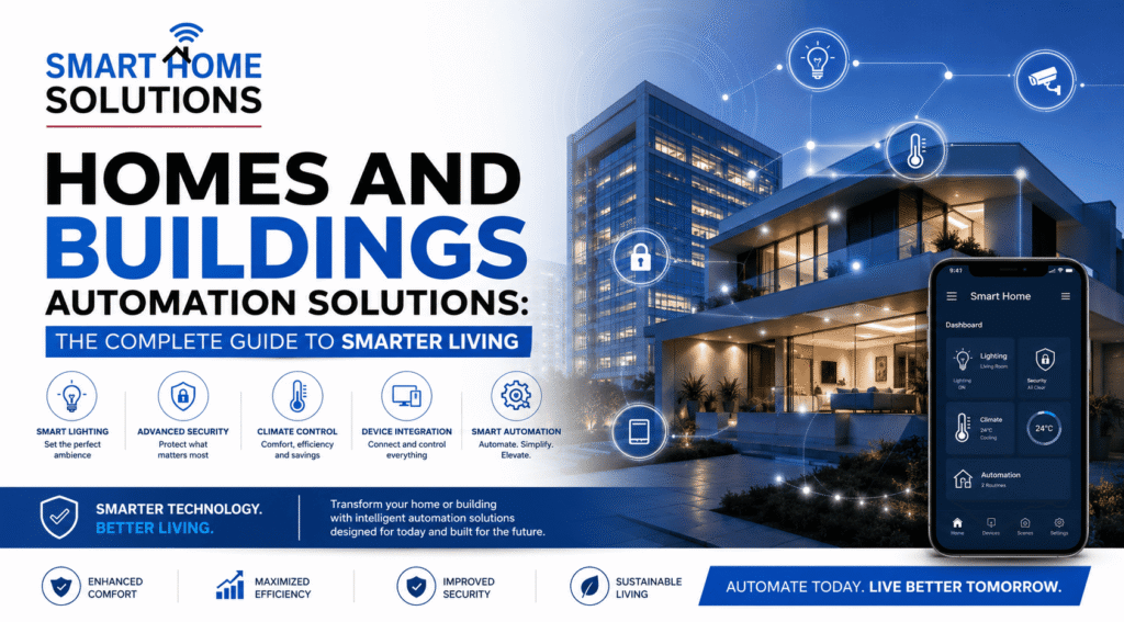 Homes and Buildings Automation Solutions: The Complete Guide to Smarter Living